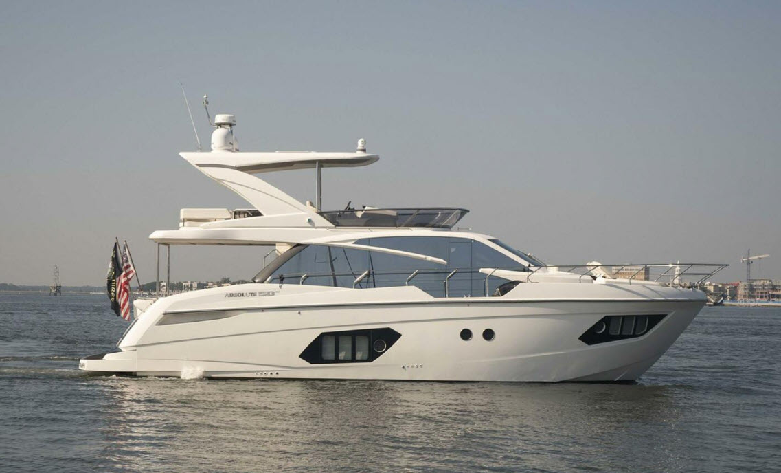 absolute yachts 50 flybridge cruiser for sale