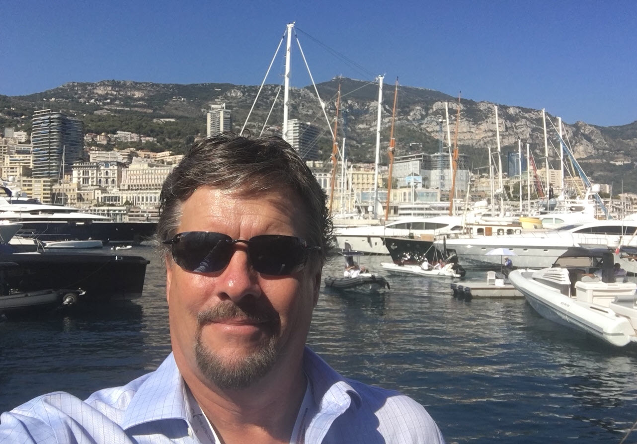 brian at the monaco yacht show