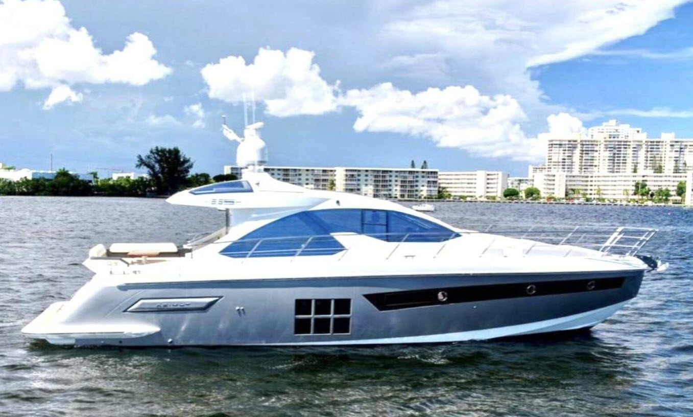 azimut 55s near miami boat show