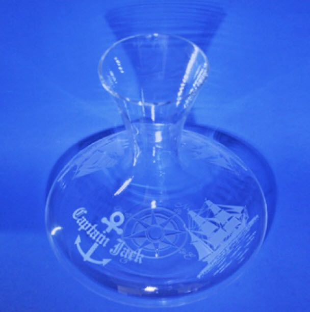 personalized liquor decanter for boat