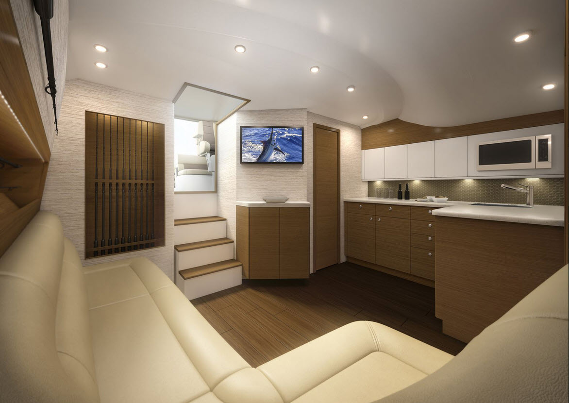 Cabo Yachts 41 Salon And Galley