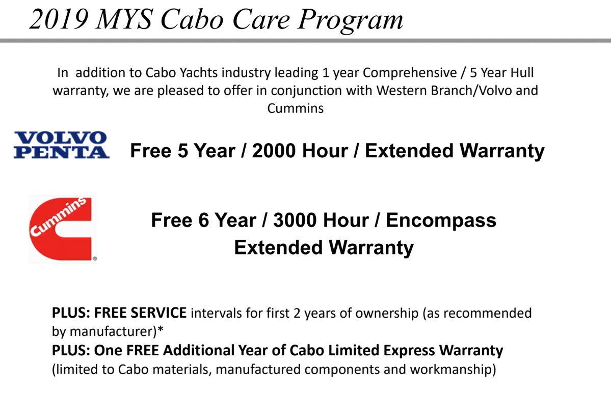 Cabo Yachts Miami Show Offer