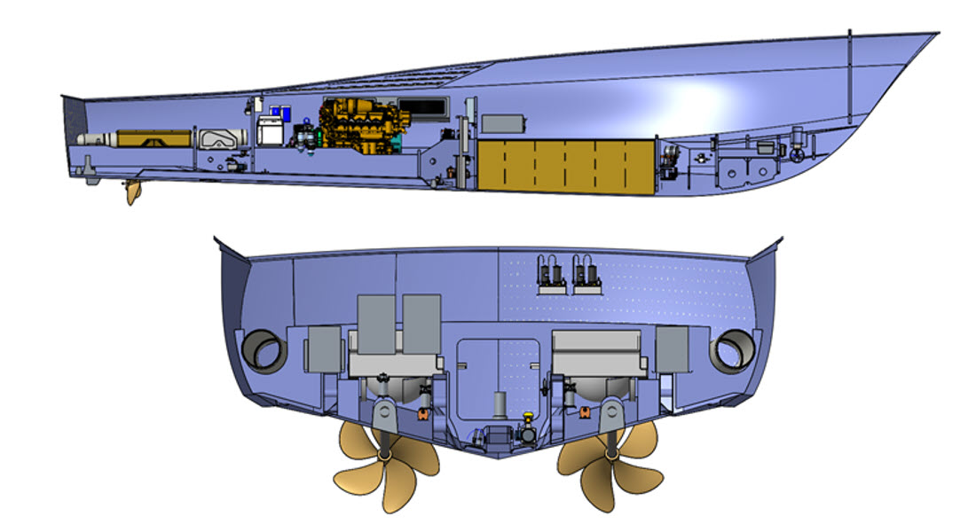 layout drawings of the hatteras gt65 carolina