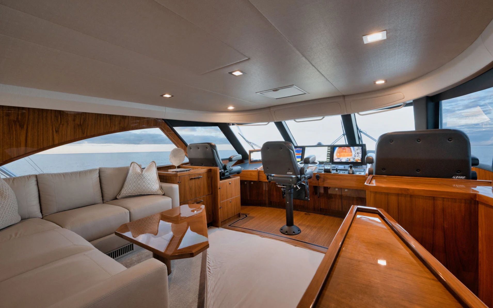 enclosed bridge helm station and seating enclosed bridge helm station and seating