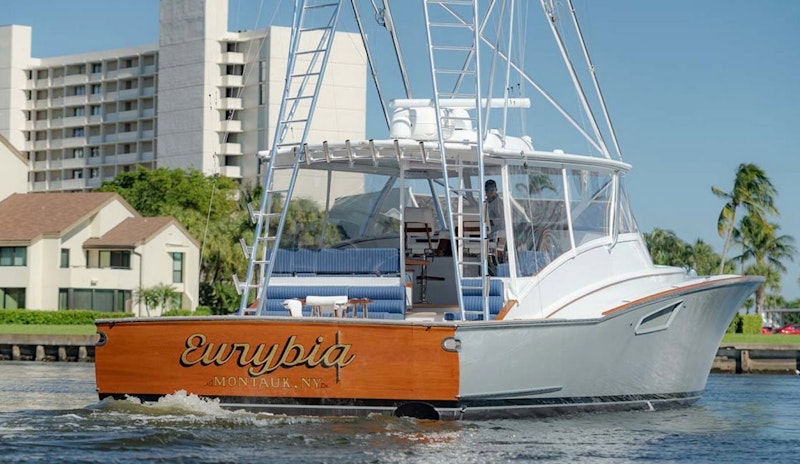 transom of eurybia jim smith 60 custom express