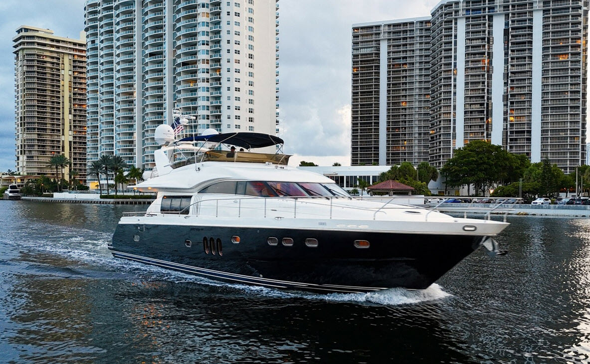 example of princess 23 meter cruising yacht