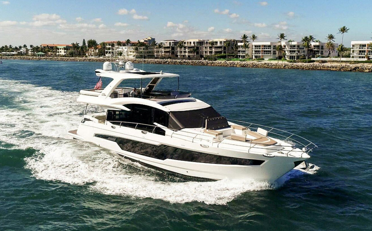 galeon yachts 680 Fly near fort lauderdale boat show