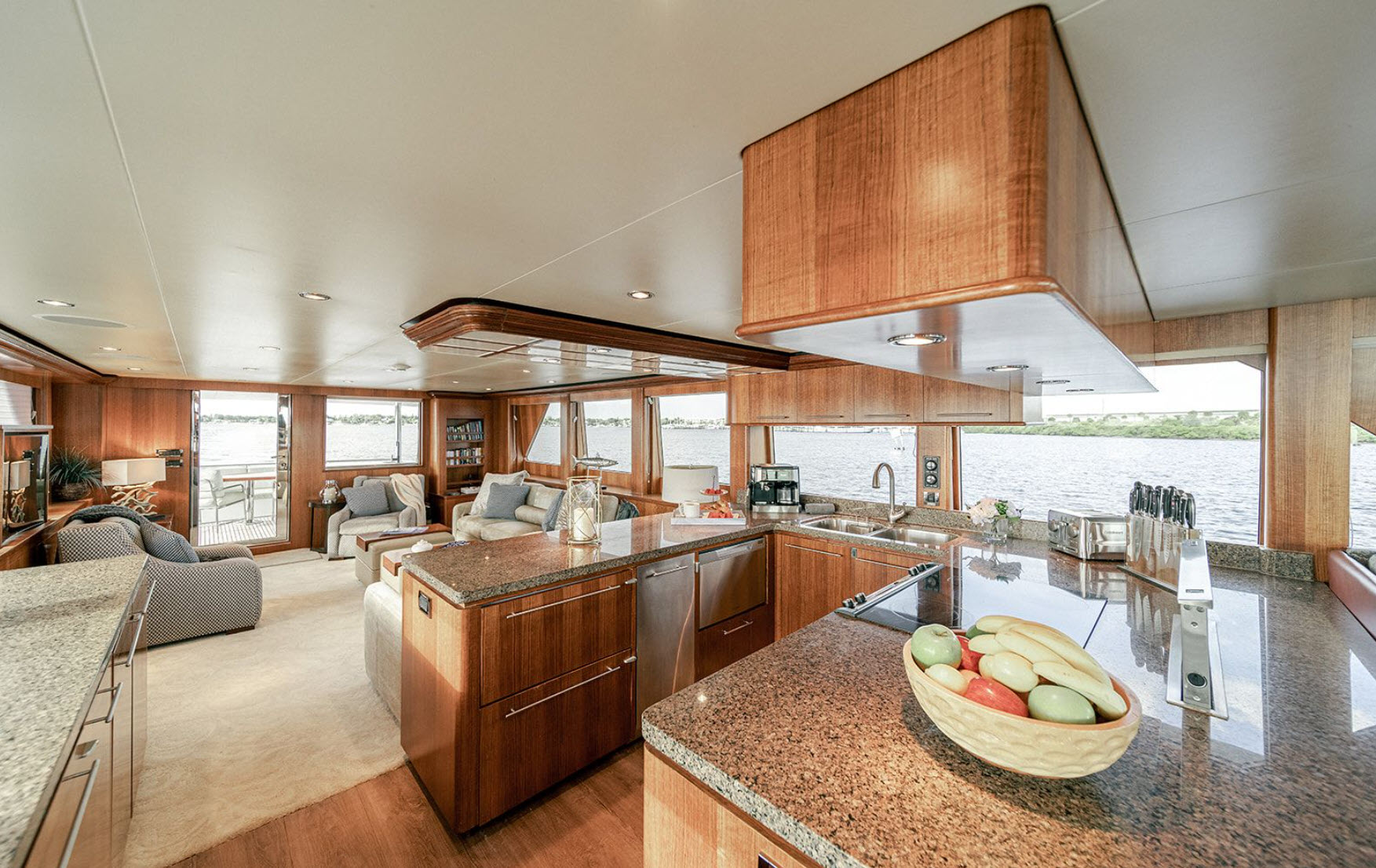 galley on florida yacht charter