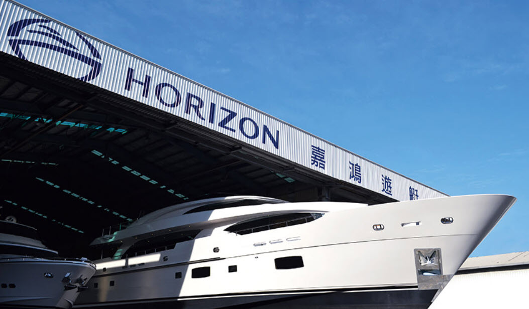 horizon yachts for sale shipyard