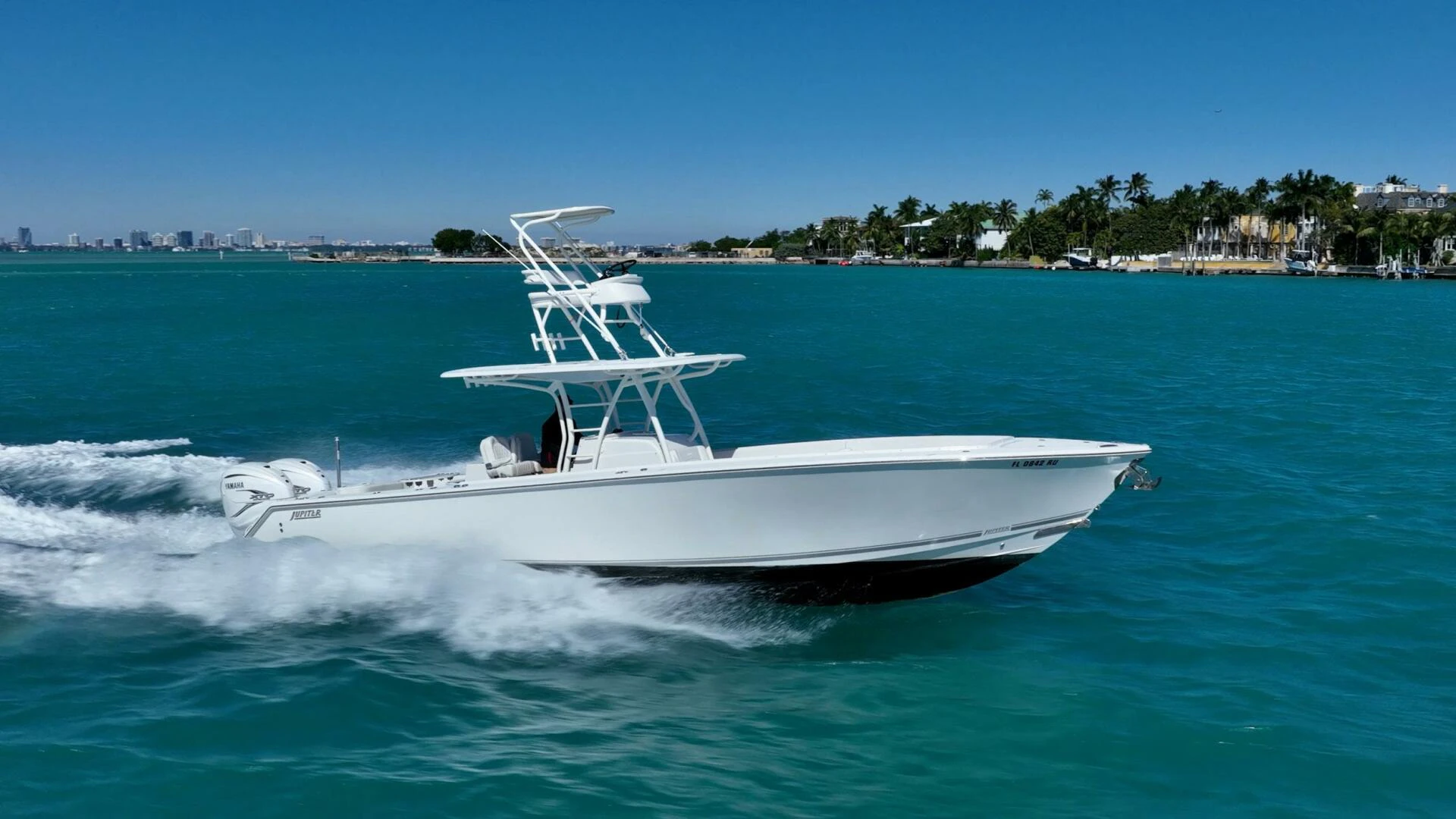 jupiter 38 center console boat for sale