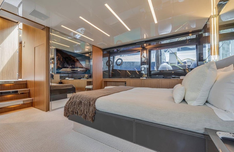 master stateroom on riva 76