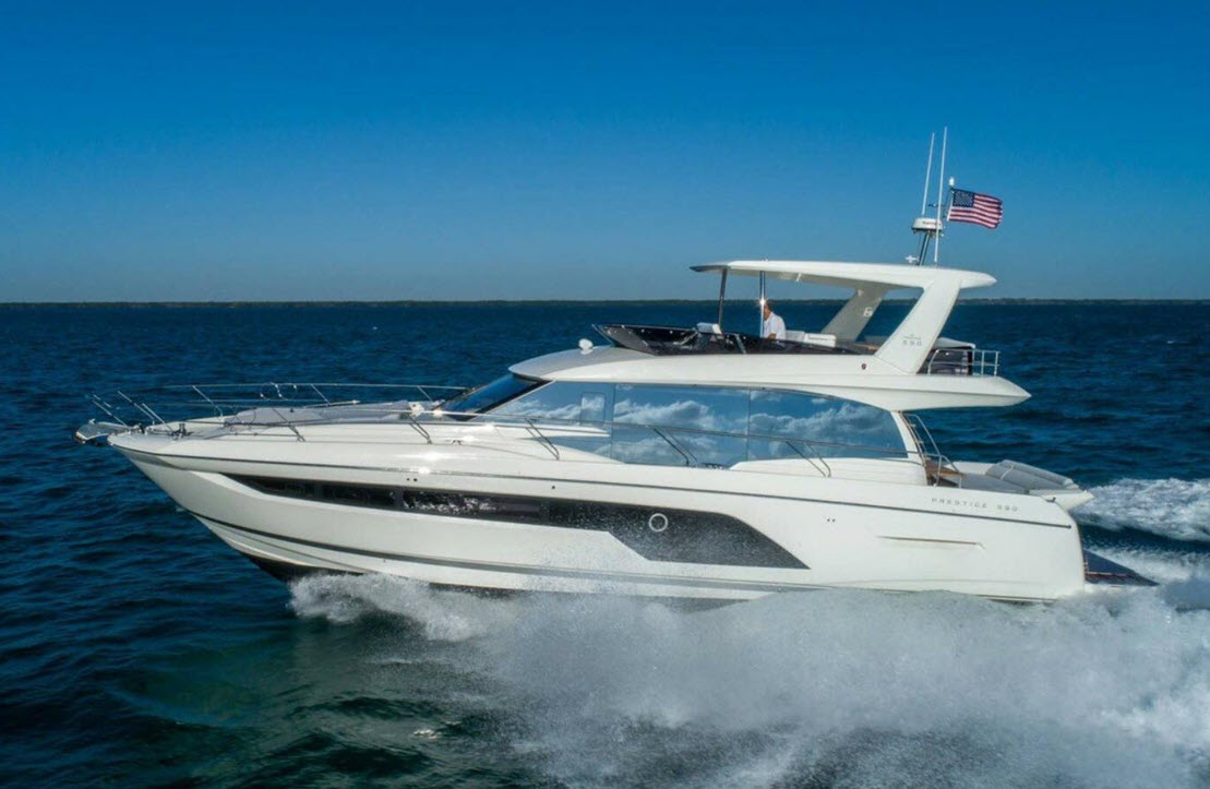 prestige 590 yacht for cruising