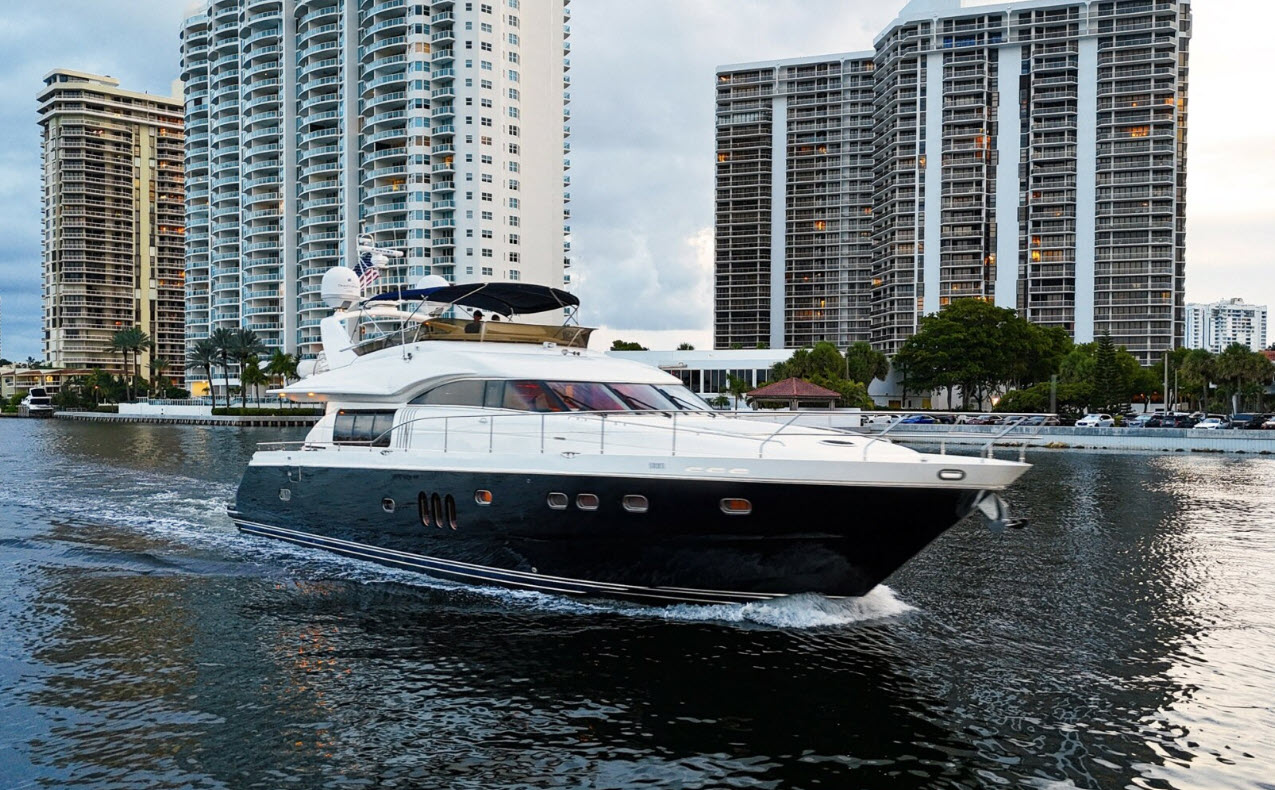 princess 74 motor yacht in miami