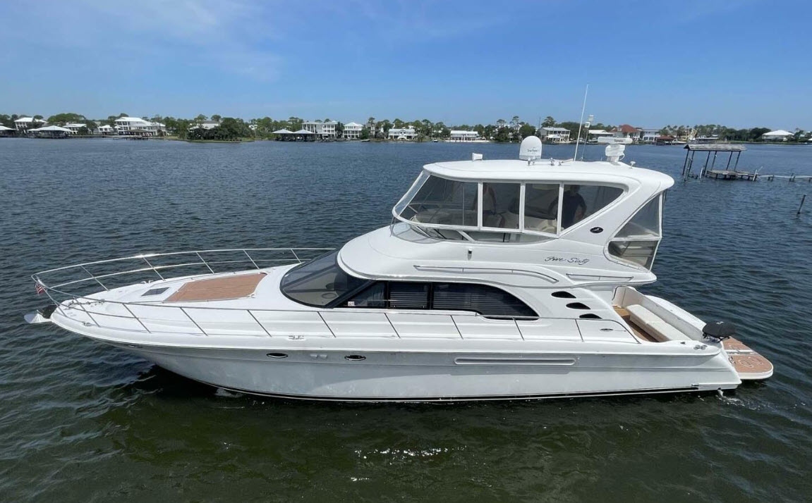 sea ray 560 sedan bridge with flybridge