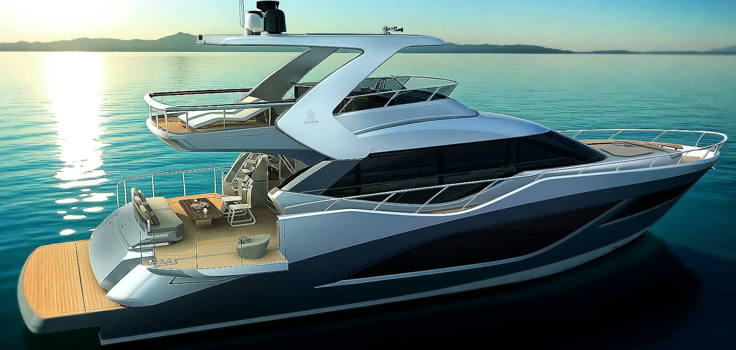 side view of new aquitalia 68 fly