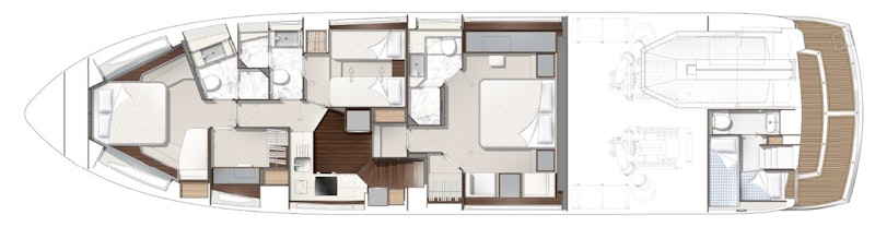 strategic Dreams Sunseeker 74 lower deck