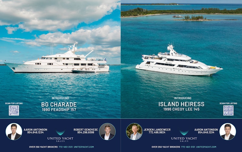 superyacht ad in yachting magazine 2024 - united yacht sales
