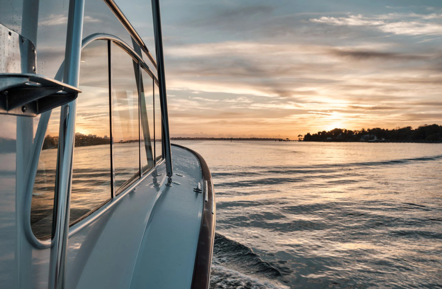 Viking 80 at sunset Viking 80 at sunset