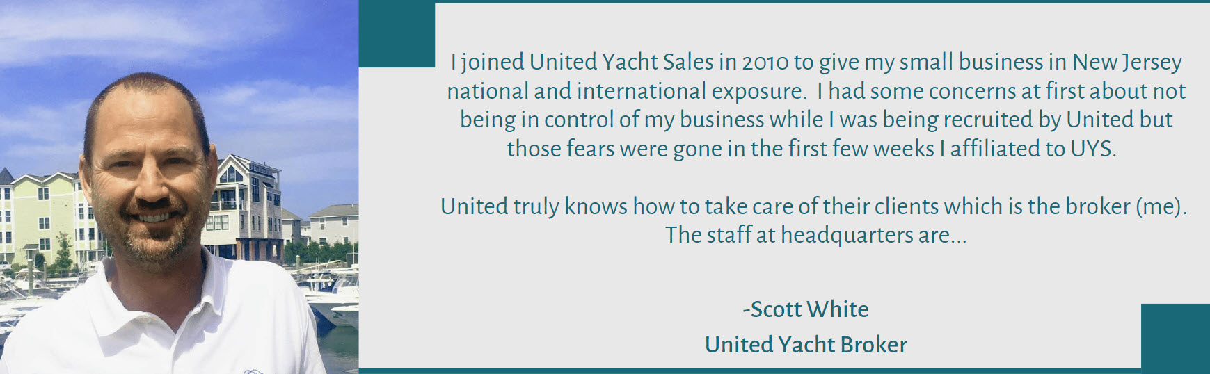 Yacht Broker Scott White
