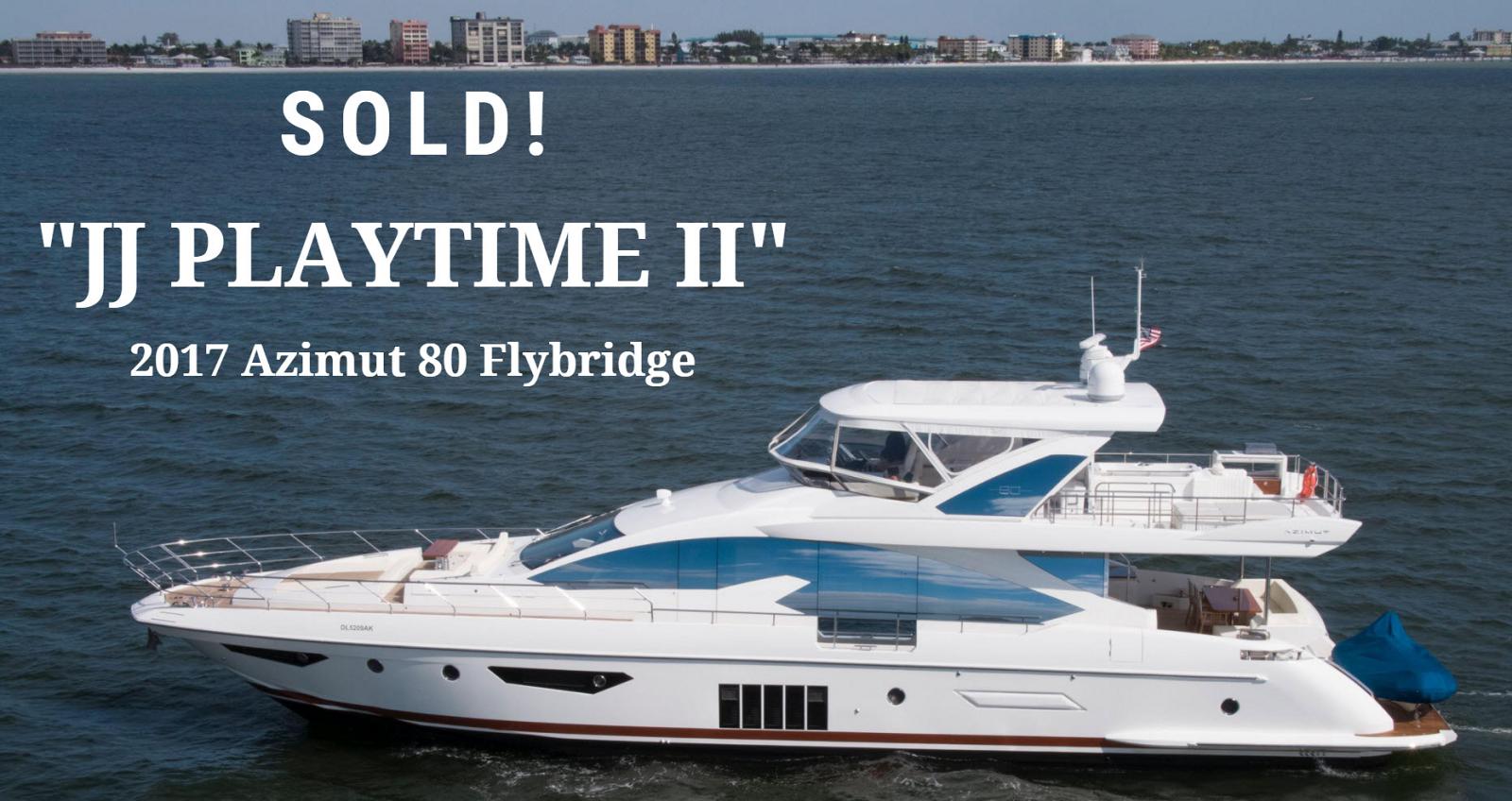 photo of Azimut Yachts 80 Flybridge JJ Playtime II Sold By United