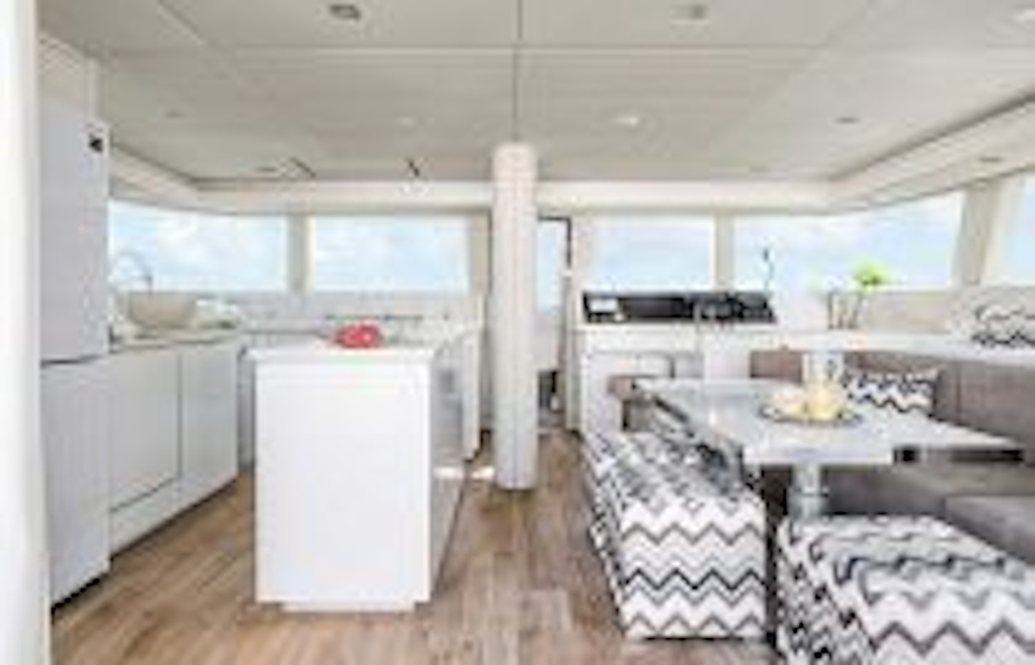 photo of Galley and Dining Area