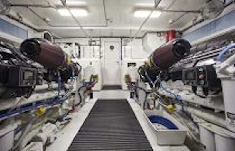 photo of Hatteras M90 Panacera Engine room
