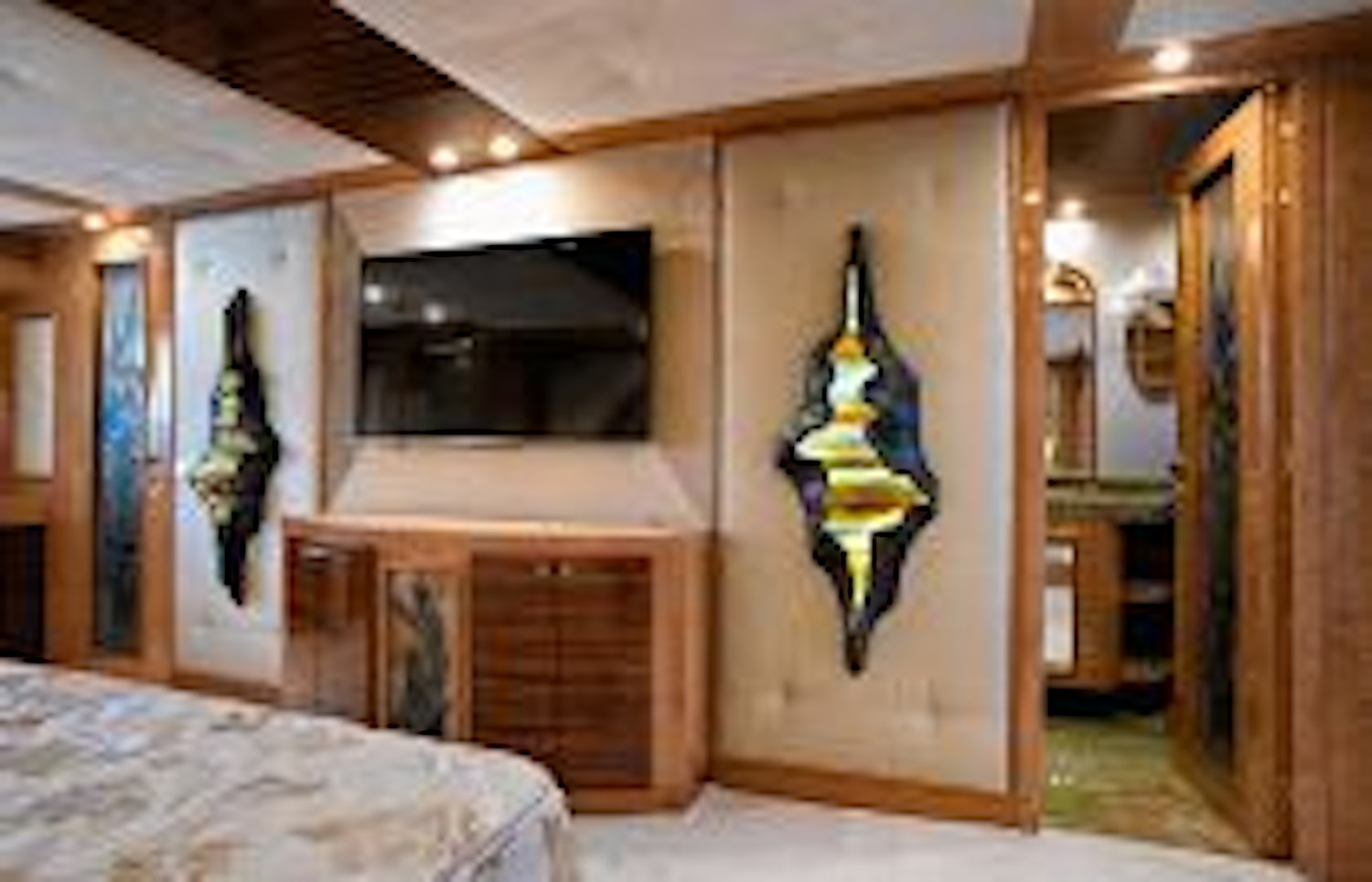 photo of Amer Yachts 100 television in master bedroom