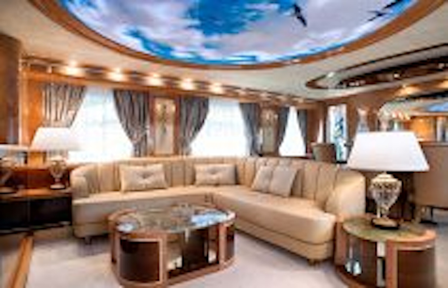 photo of Amer Yachts 100 salon couch