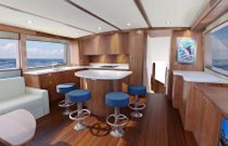 photo of Hatteras GT59 Island Seating 2